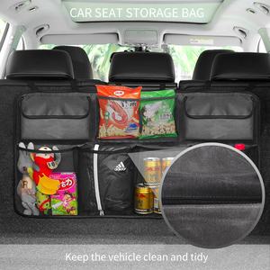 Organizador de asiento trasero de coche, organizador plegable para maletero de coche, suv, maletero colgante - Product Image 3