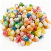Bonbons mous en gros, saveurs fruitées mélangées, bonbons gélifiés multicolores en forme d'ongles, personnalisables, halal, emballage en vrac, échantillon gratuit