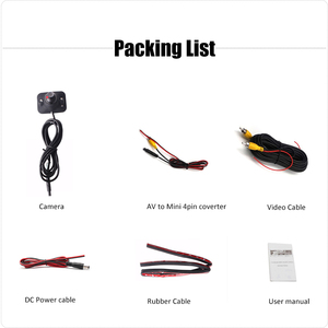 12V DC không thấm nước ngược lại sao lưu máy ảnh cho xe tầm nhìn ban đêm dưới gương trên trái và bên phải với xem ban đêm chức năng - Product Image 6