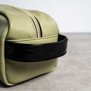 Leather Cosmetic Pouch ISO BSCI Factory Portable Storage <b>Bag</b> for <b>Women</b> <b>Toiletry</b> Organizer with Custom Logo OEM - Product Image 5