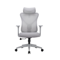 Chaise de bureau ergonomique moderne avec dossier haut en maille et siège réglable pour tâches de bureau