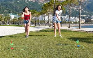 Juego de dardos de césped que brillan en la oscuridad, juguete para patio exterior para niños y adultos - Product Image 3