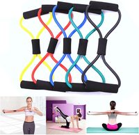 Silicona 8 Fitness Workout Banda de resistencia para brazo Espalda Hombro Ejercicio Equipo de fisioterapia