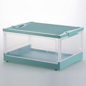 Contenedor de Almacenamiento Grande, Caja de Plástico Plegable para Ropa, Organizador con Ruedas - Product Image 4