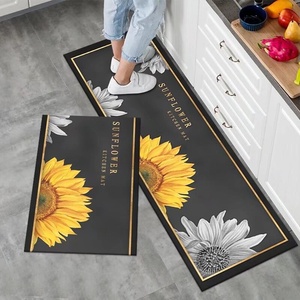 Alfombra de cocina antideslizante de 2 piezas alfombras de área de pila de bucle absorbente de agua MOQ bajo para dormitorio y balcón - Product Image 2