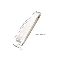 Pince à glace en acier inoxydable durable, design à dents épaissies, sans danger pour les aliments, écologique, compatible lave-vaisselle, robuste, logos personnalisés, haute qualité