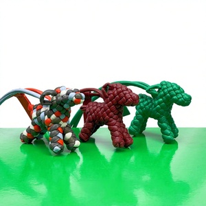 Handmade Pendant Leather Loop Woven Pony Charm for Diy Bag Backpack & Purse Accessory - Product Image 2