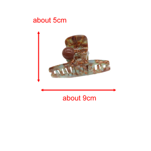 مشبك شعر يدوي الصنع من الأسيتات واللؤلؤ بألوان عصرية وتصميم كلاسيكي متعدد الاستخدامات، مشبك أنيق وبسيط وراقي - Product Image 6