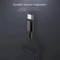 Câble de charge rapide USB A vers Type C 60W PD en nylon tressé, USB C 3A, charge rapide, 1M 2M 3M, câble de données durable