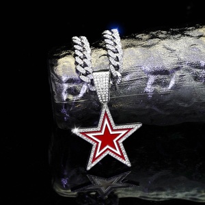 Collares Personalizados <span class=keywords><strong>con</strong></span> el Logotipo de la NFL, <span class=keywords><strong>Colgante</strong></span> de los Dallas Cowboys, Collares de Campeón, Joyería de Aleación Chapada en Oro Estilo Hip Hop, en Forma de Estrella para Aniversarios - Product Image 2