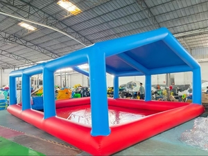 Kích thước tùy chỉnh hồ bơi nước <span class=keywords><strong>Inflatable</strong></span> với Lều công viên nước sản phẩm trên bán - Product Image 3