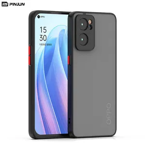 Casing Ponsel Matte Tahan Sidik Jari Mode untuk Huawei Nova Y70 Plus/10 Pro/Y90 Casing Asap dengan Tombol Warna Sampel Gratis