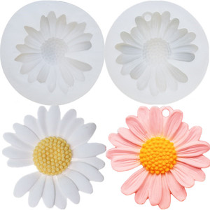 Molde <span class=keywords><strong>de</strong></span> silicona con margaritas 3D, para hacer dulces, Chocolate, <span class=keywords><strong>Fondant</strong></span>, herramientas <span class=keywords><strong>de</strong></span> resina - Product Image 1