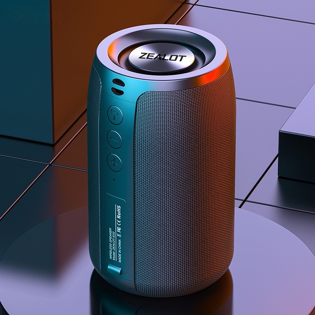 S32 5W Rechargeable Battery Waterproof Design LED Party Speaker with USB AUX TF Portable Speaker for Home Theatre & Outdoor Use
