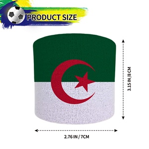 Vendita calda di alta qualità in tutto il mondo di Algeria comoda fascia da polso in cotone per partite di <span class=keywords><strong>calcio</strong></span> e attività sportive - Product Image 2