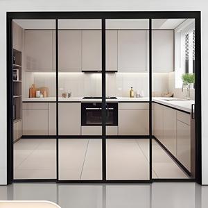 <span class=keywords><strong>Porta</strong></span> Scorrevole in Alluminio a Tre <span class=keywords><strong>Ante</strong></span> con Telaio Sottile Moderno e Minimalista per Ville, Hotel, Uffici e Partizioni - Product Image 3