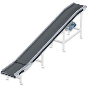 Aflopende transportband PVC-band hellende transportband voor bulkmateriaalverwerking in magazijn en mijnbouw - Product Image 2