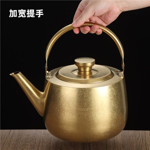 Chef Meis Stainless Steel Teapot 4L5L Large Capacity Flat Bottom For Restaurant Use - Product Image 3