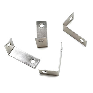 <b>Silver</b> L-Shaped Corner <b>Bracket</b> 26.5mm X 8.7mm X 16.6mm Aluminum Alloy For Picture Frame Wardrobe Connection - Product Image 4