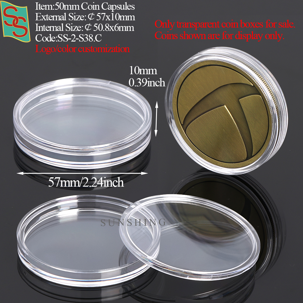 S38 50mm Coin Capsules