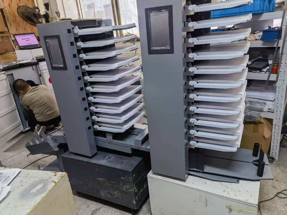Automatic Paper Collator 12 Bins Air Suction Booklets Paper Collating ...