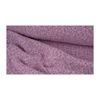 Tissu en tweed fantaisie léger de fabrication coréenne de qualité supérieure, rose coucher de soleil, multi-rose/violet, texture bouclée douce, tissu tissé personnalisé OEM ODM