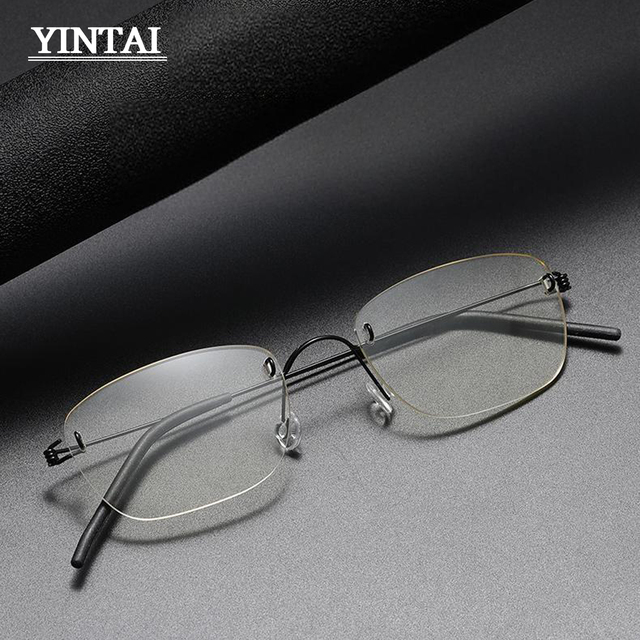 Oscare AMOLD Funny Titanium Eyewear High Quality Round Screwless Luxury Design Classic Print Pattern Frame
