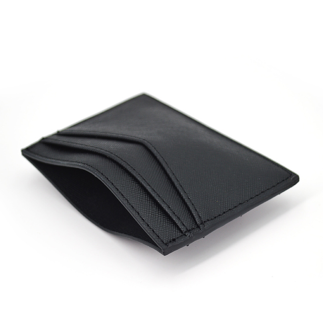 RFID Blocking PU Leather Card Holder Wallet Slim Credit Card Holder Minimalist Front Pocket Wallet