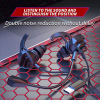 Earphone Gaming In-ear Berkabel G35 dengan Peredam Kebisingan Aktif & Tahan Air IPX6, Jack Dual Type-C & 3.5mm, Mikrofon Internal