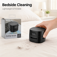 Aspirateur de bureau léger rechargeable de petite taille à longue autonomie, personnalisable avec logo ODM, pour l'élimination des cheveux et des débris sur les bureaux de bibliothèque