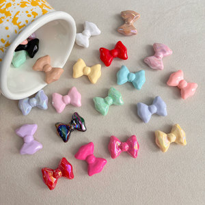 Cuentas acrílicas de color sólido con revestimiento AB, facetadas, con orificio recto, para hacer cadenas para teléfonos, accesorios para el cabello - Product Image 1