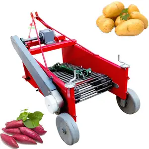 Zoete Aardappel Oogst Machine Vier Wiel Trekker Aangedreven Aardappel Harvester Multifunctionele Grote En Kleine Wortel Crop Harvester