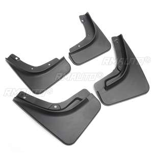 4 Piezas de Guardabarros de Plástico Negro para Auto, Guardabarros Delanteros y Traseros Moldeados, Protectores Contra Salpicaduras para Jeep Compass 17-18 - Product Image 2
