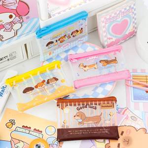 Bolsa de Archivo con Cremallera de PVC de 4 Colores, 2 Tamaños, para Guardar Libros y Material Escolar, Portátil, para Niños - Product Image 2