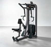 Nouvelle machine de musculation commerciale réglable en acier avec siège pour l'entraînement du dos et la musculation