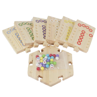 Jeu de société en bois Jackaroo à assembler et détachable pour 4 et 6 joueurs - Jeu de table éducatif et écologique avec impression couleur intégrale