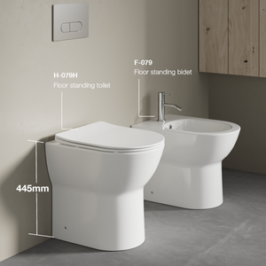 2022 뜨거운 판매 욕실 화장실 세라믹 두 조각 무테 화장실 CE 물 마크 물 옷장 - Product Image 6