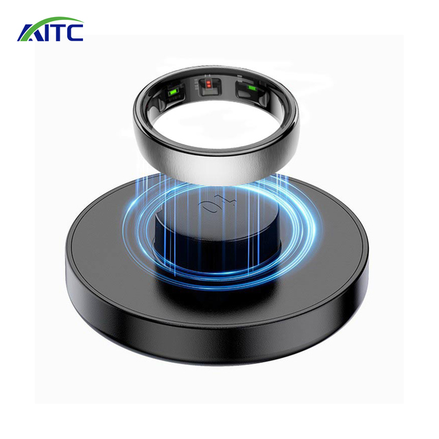 R10 Stylish Women's Smart Ring Portable for App Control Health Assistant Wireless Charging 5-10 Days Battery Life Body