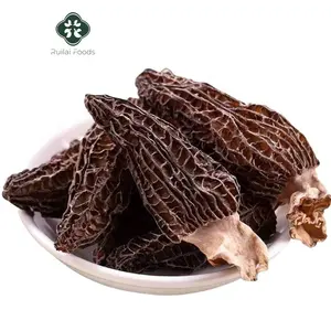 Chinese dried black Morchella esculenta bulk sales wild morels mushroom