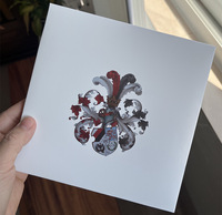 Pochette en carton de luxe pour cartes de visite, avec logo personnalisé, pelliculage, poignée, enveloppe en papier de luxe pour emballage de cartes-cadeaux et portefeuilles