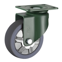 Roues pivotantes à frein en acier au manganèse PP YTOP de 4 pouces pour portail coulissant avec capacité de charge de 150 kg