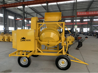 Bétonnière diesel 510L avec chargeur, capacité de mélange 350L, machine à béton