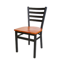 Meubles Vente en Gros Design Moderne Échelle en Métal Dossier Chaise de Restaurant Stock