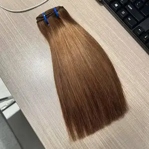 Cabelo cru 100% humano, cabelo super duplo desenhado remy, cabelo cru humano natural e da mais alta qualidade, pacotes vietnamitas, atacado