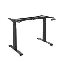 Cadre de bureau électrique à deux moteurs ergonomiques à chaud chargement maximum 80kgs sans cadre de Table assis-debout supérieur 2 étapes cadre solide pour la maison