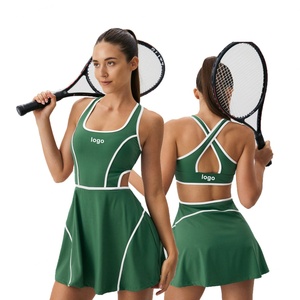 Vestido de Tenis Plisado sin Mangas para Mujer, Personalizado, de Secado Rápido, Transpirable, con Spandex/Poliéster, Elástico en 4 Direcciones, Sexy - Product Image 1