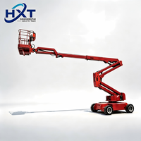 Plataforma Elevatória Articulada Telescópica HXT para Cargas Pesadas em Estaleiros, 12m, Estrutura de Aço, Plataforma Profissional para Trabalho em Altura
