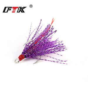Anzuelos triples <span class=keywords><strong>de</strong></span> pesca <span class=keywords><strong>de</strong></span> acero al carbono, 1 #2 #4 #6 # Ftk, con plantilla <span class=keywords><strong>de</strong></span> cuero - Product Image 6