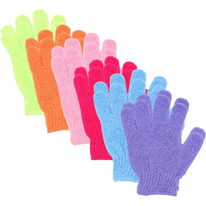 Double Sided Simple Exfoliating Bath Gloves (Plastic) for Deep Clean Spa Massage Shower Scrubber and Body Care - Product Image 1