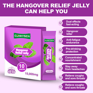 Suplemento Herbal Vegano de Alta Calidad, Anti-Alcohol, Alivia el Hígado, Aumenta la Energía, Gelatina para la Resaca, Alivio de la Resaca - Product Image 6